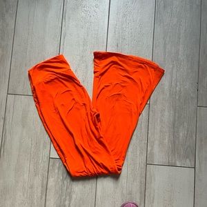 Orange Flare Pants
